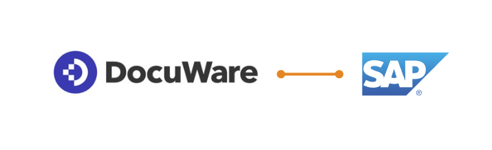docuware logo sap logo connection